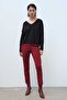 Women's Black V-Neck Sweater - 2