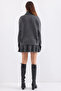 15891 Sweater Skirt Knitwear Two-Piece Set - Anthracite - 6