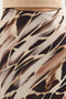 Women's Patterned Satin Skirt 15877 - Ecru - 4