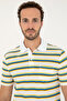 Men's Regular Fit Polo Neck White T-Shirt 50288320-Vr013 - 2