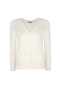 Ecru V-Neck Women's Cardigan - 5