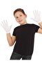 White Color Children's Boy Lycra Pantomime Gloves - 3