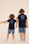 Boy's Navy Blue Polo Neck T-Shirt 50288121 -Vr033 - 2
