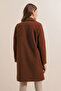 9085 Kaşe Coat - D.kahve - 5