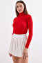 10311 Turtleneck Knitwear Sweater - Red - 3