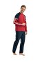 Us Polo Assn. Men's Long Sleeve Round Collar Tracksuit Pajama Set S25831 - 2
