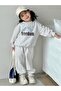 Unisex Kids Freedom Printed Oversize Sweatshirt Tracksuit Set - 4