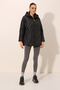 5181 Hooded Quilted Coat - Black - 2