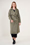 5853 Double Breasted Collar Trench Coat - Çağla - 2