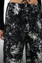 Woman's Wrap Printed Black Color Seasonal Elastic Waist Wide Leg Pants - 3