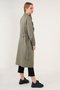 5853 Double Breasted Collar Trench Coat - Çağla - 7