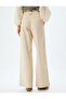 Standard Waist Wide Leg Canvas Pants with Pockets - 4