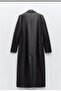 Zara Masculine Faux Leather Long Jacket - Allbucks Abzr0127 - 2