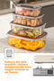 Set of 4 Airtight Storage Containers Anthracite 1X(250-500-750-1200 ml) - 6