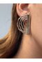 Wave Silver Color Earrings