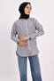 Black-White Oversize Basic Shirt