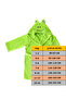 100% Cotton Hooded Children's Bathrobe with Ears, Animal Figure-Frog - 7