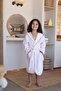 100% Cotton Hooded Children's Bathrobe with Ears, Animal Figure - Rabbit - 2