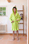 100% Cotton Hooded Children's Bathrobe with Ears, Animal Figure-Frog - 4
