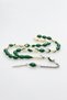 Green Color Billiard Model Beautifully Pulled Powder Amber Prayer Beads