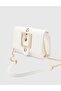 Jamie Women's White Genuine Leather Shoulder Bag - 2