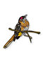 Strut Patch Stoned Beaded Bird Model 1