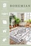 Bohemian Washable Non-Slip Sole Stain Resistant Living Room Rug Kitchen Rug and Runner Rug - 3