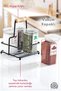 Mica Spice Jar Set with Metal Stand and Vacuum Lid of 4 250 cc - Adel Spice Set - With Label Gift - 3