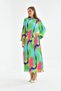 Fuchsia Pleated Women's Dress 30493 Model Number - 2