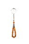 Barley Grain Orange Colored Prayer Beads Keychain