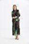 Women's Lycra Tulle Set Green 30419 - 2