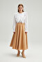 GREATED SATIN SKIRT - 2