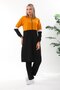 Women's Hijab Tracksuit Set Long Casual Sports Set Mustard - 2