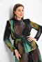 Women's Lycra Tulle Set Green 30419 - 5
