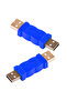 Usb 2.0 Male to Male Converter Adapter Blue - 2