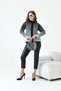 Women's Zipper Detailed Cardigan Black 20870 - 5