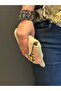 Hand Knitted Motif Inner Lined Handbag Wallet Women Wallet 24X13 cm - 2