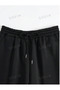 Black Oversize Elastic Leg Sweatpants - 4