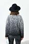 Women's Zipper Detailed Cardigan Ecru Black 20870 - 7