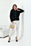 Women's Accessory Detailed Cardigan Black 20749 - 4