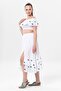 Lavinya Voile Embroidered Long Summer Skirt White Byz - 2