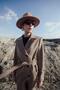 Men's Collared Square Patterned Cashmere Coat Kamel 3028 - 2