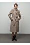 Mink 3028 - Men's Cashmere Coat, Square Patterned Collar - 4