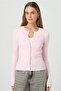 Powder Button Long Sleeve Ribbed Knit Cardigan Mg2177 - 2