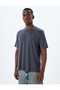 Slogan Printed T-Shirt Crew Neck Short Sleeve Cotton - 3