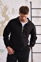 3 Thread Half Zippered Sweatshirt with Cotton Inside