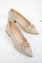 Beige Women's Classic Heeled Shoes 19546 - 4