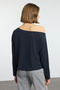 Antrasit More Sustainable Kayık Yaka Relaxed/Rahat Kesim Modal Örme Bluz TWOAW25BZ00282 - 5