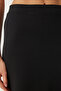 Women's Black Slit Hugging Midi Viscose Knitted Skirt UB00072 - 5