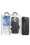 iPhone 16 Pro Magsafe Compatible Premium Leather Black Leather Phone Case